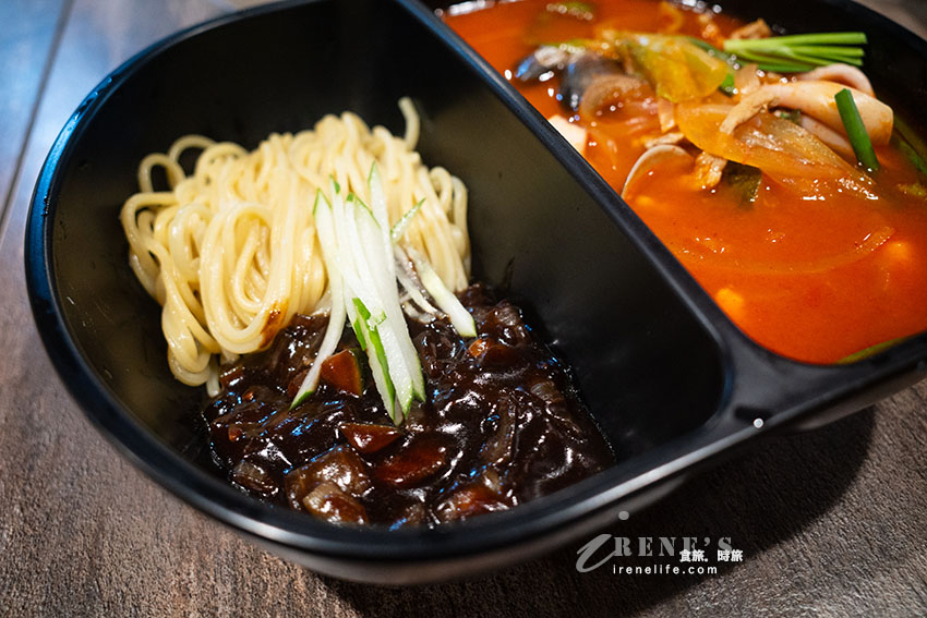 中山國中站超人氣韓式中華料理，份量十足飽到炸，半半麵一次能吃到炸醬麵跟炒碼麵