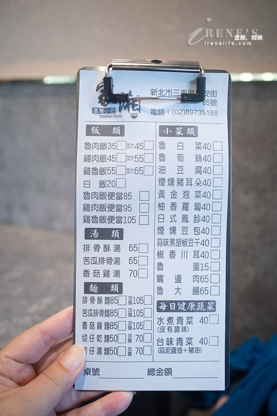 三重集美街新開幕小吃店｜魯肉飯配排骨酥湯就是讚，還可以免費續湯