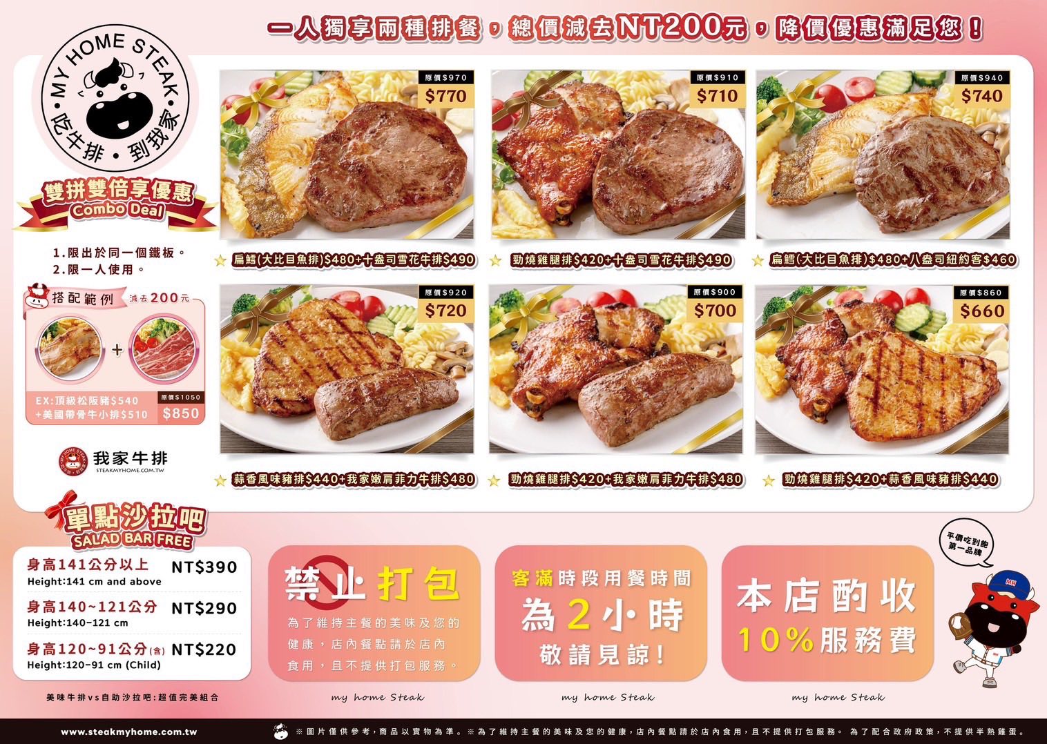 全台第二大我家牛排至今依舊一位難求，各式熟食、手做披薩還有手搖飲機