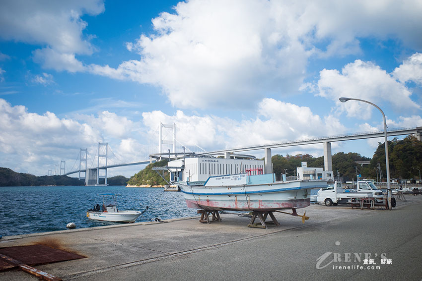 可欣賞到來島海峽大橋的道路休息站，還能品嚐瀨戶內海的海鮮炭烤BBQ