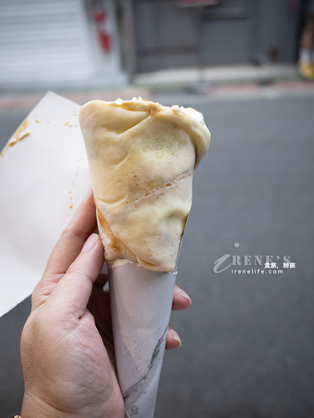 士林夜市排隊甜點：奇跡Kiseki日式可麗餅專門店，整顆布丁放上去的浮誇可麗餅