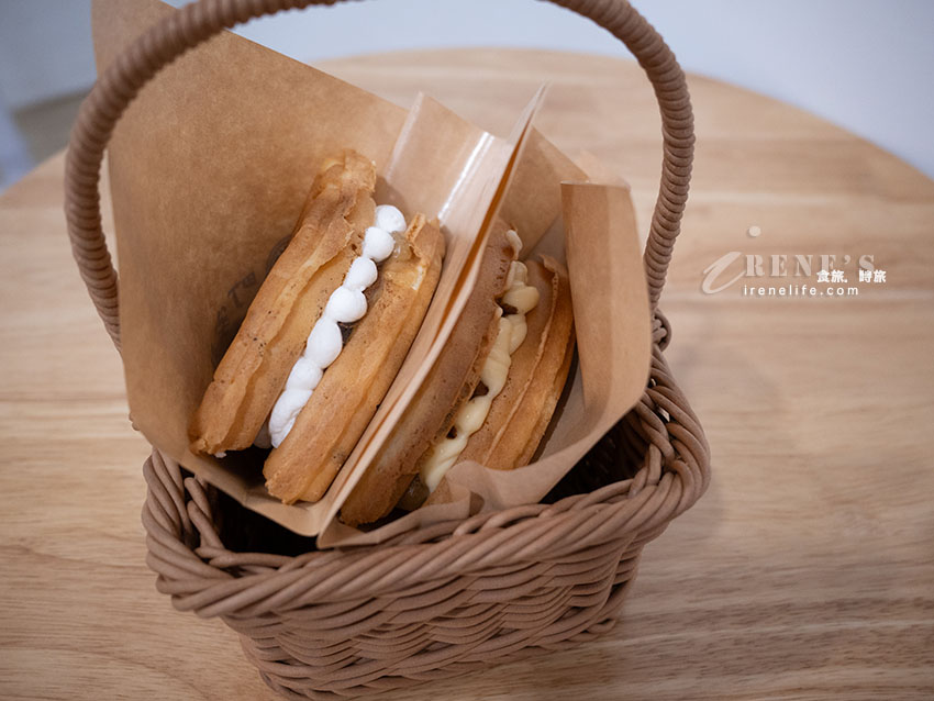 無麩質日式喫茶風》町家鬆屋：中原傳奇咖啡對面！野餐籃裝純米鬆餅、爆餡芋頭焙茶杏仁脆